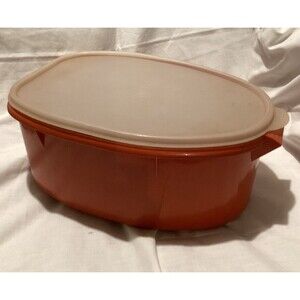 Harvest Tupperware Flavor Saver Ham/Turkey/Roast Keeper 487-5 With Insert/Lid